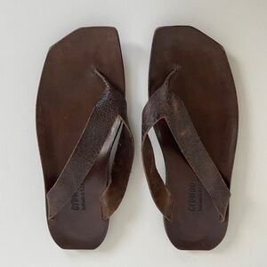 CYDWOQ mens Flipper M leather sandal